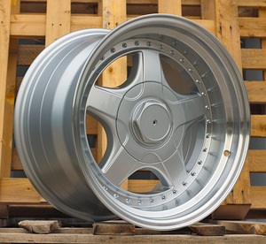 R17x8.5  5X120  ET  20  74.1  7813F  Silver+Polished Lip (SP)  For BMW  (Z6)  (BBS Style Rear+Front) (1 foto / 1)