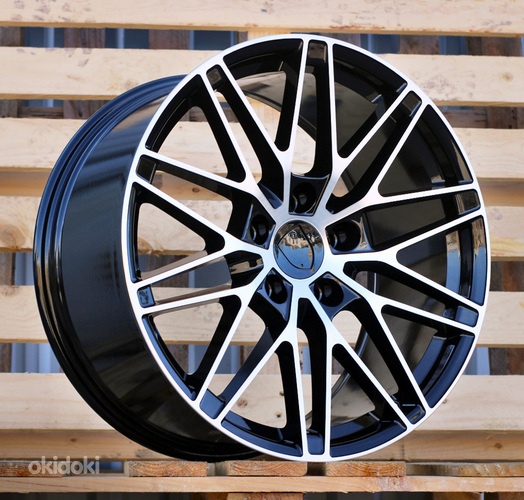R21x8.5  5X130  ET  27  66.5  3S1324  Black Polished (MB)  For PORCH  (M)  (NEW Macan II (XAB) HYBRID FORGED Rear+Front)