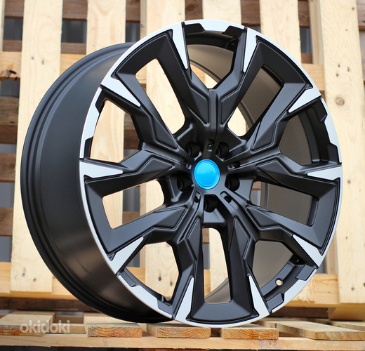 R21x8.5  5X112  ET  30  66.6  3S1349  Black Polished Half Matt (MBHM)  For BMW  (M)  (HYBRID FORGED Rear+Front)