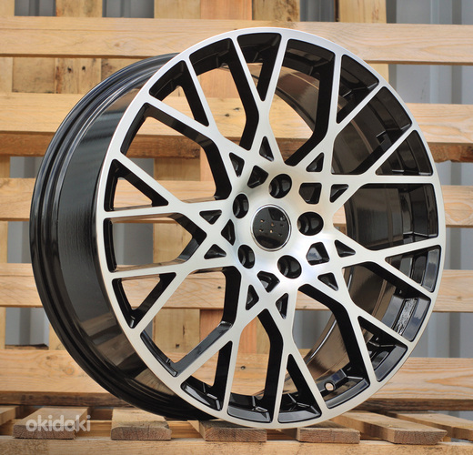 R19x8  5X112  ET  49  57.1  3S1293  Black Polished (MB)  For AUD  (P+K4)  (HYBRID FORGED New Model)
