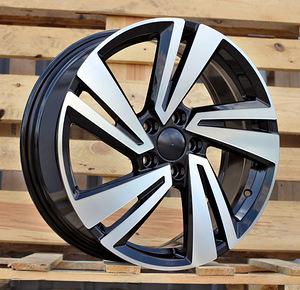 R18x7  5X112  ET  45  57.1  3S1282  Black Polished (MB)  For VW  (P+Z7)  (T-Roc HYBRID FORGED) (1 foto / 1)