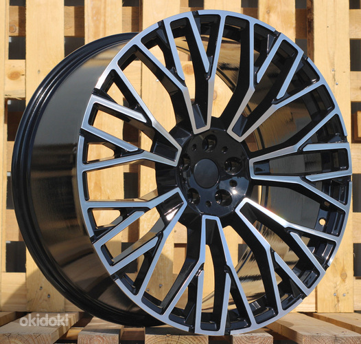 R22x10.5  5X112  ET  43  66.6  3S1111  Black Polished (MB)  For BMW  (K4)  (HYBRID FORGED New BMW X5)