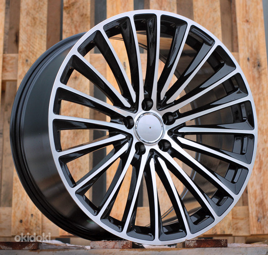 R20x9.5  5X112  ET  45  66.6  Y5909B  Black Polished (MB)  For MER  (K4+P)  (Rear+Front)