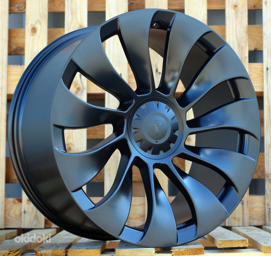 R18x8.5  5X114.3  ET  40  64.1  YS214  Black Half Matt (BLHM)  For TESLA  (K4+P)  (HYBRID FORGED (Model 3))