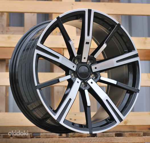 R20x8.5  5X112  ET  28  66.6  YF1156  Black Polished (MB)  For BMW  (Z6)  (HYBRID FORGED Rear+Front)
