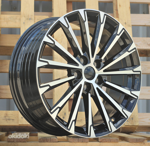 R18x8  5X112  ET  45  57.1  YF0446  Black Polished (MB)  For SKODA  (K7+M)  (HYBRID FORGED)