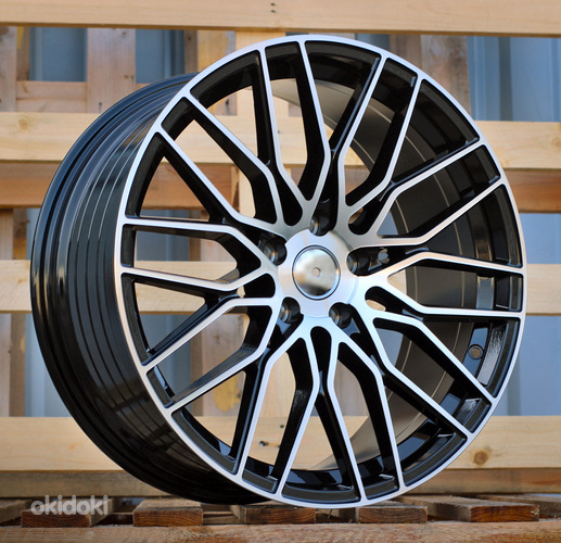 R19x8.5  5X112  ET  40  66.5  YF0435  Black Polished (MB)  For RACIN  (K7)  (HYBRID FORGED)