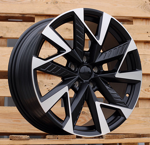 R19x8  5X112  ET  40  57.1  YF0443  Black Polished Half Matt (MBHM)  For CUPRA  (P1)  (HYBRID FORGED) (1 foto / 1)