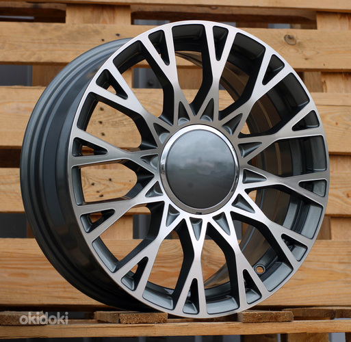 R16x6.5  4X98  ET  35  58.1  Y1283  Grey Polished (MG)  For FIAT  (Z7)  (NEW Model 500)