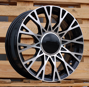 R16x6.5  4X98  ET  35  58.1  Y1283  (YF0447)  Black Polished (MB)  For FIAT  (M)  (HYBRID FORGED NEW Model 500) (1 foto / 1)