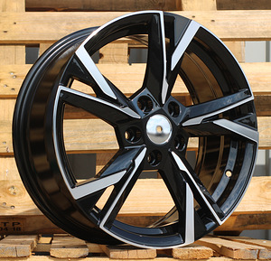 R16x6.5  5X112  ET  46  57.1  Y1241  Black Polished (MB)  For SKODA  (R+K2)  (NEW Model) (1 foto / 1)