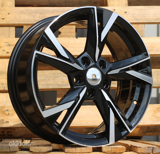 R16x6.5  5X112  ET  46  57.1  Y1241  Black Polished (MB)  For SKODA  (R+K2)  (NEW Model)
