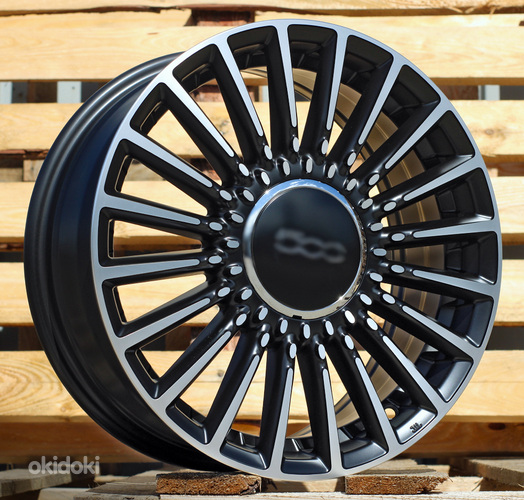 R16x6.5  4X98  ET  35  58.1  Y1210  Black Polished Half Matt (MBHM)  For FIAT  (Z7+P)