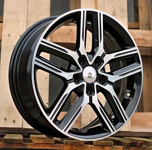 R17x6.5  5X114.3  ET  50  67.1  Y1227  Black Polished (MB)  For KIA  (K4) (1 foto / 1)