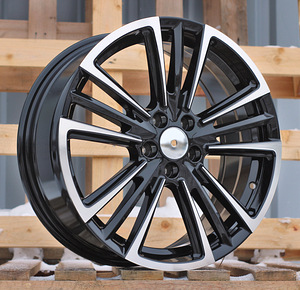 R17x7  5X100  ET  47  57.1  Y1257  Black Polished (MB)  For SEAT  (Z7) (1 foto / 1)