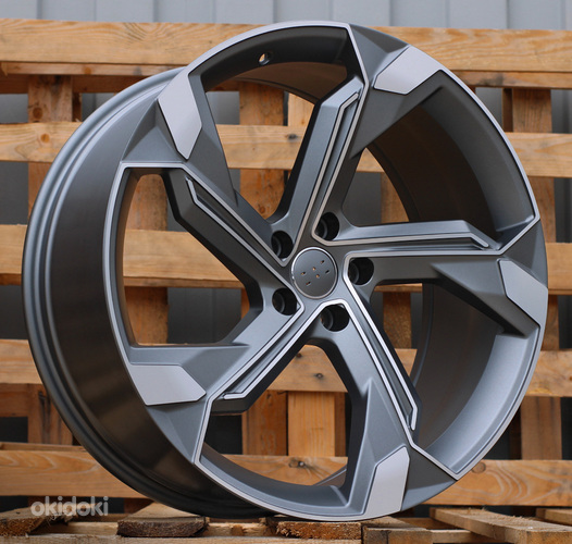 R22x9.5  5X112  ET  36  66.5  Y1201  (IN5633)  Grey Polished Half Matt (MGHM)  For AUD  (Z5)  (Q8 E-tron)
