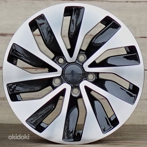 R16 AMZ HP456 Black polish 16x6.5 5x112