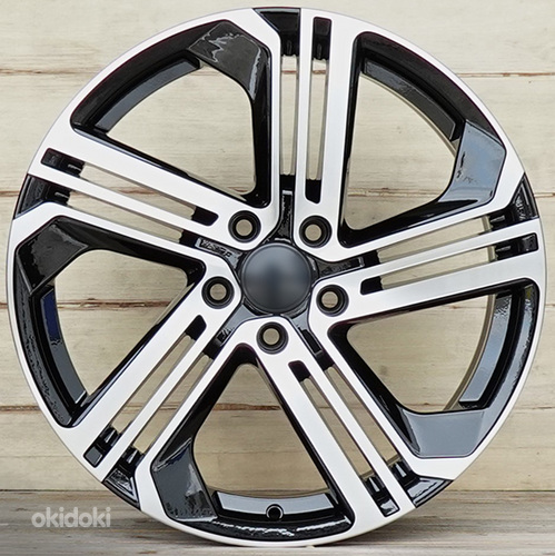 R18 AUDI VW SEAT SKODA 5586 BMF Black polish 18x8 5x112