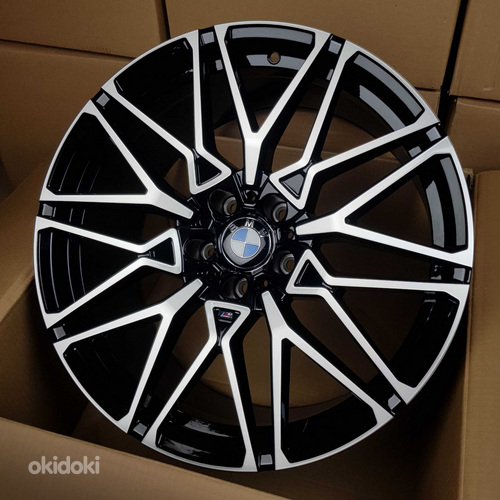R22 BMW 5×120 f15 f16 e70 e71 e53 x5 x6 AMZ 996D Black polish erilaiused 22×10.5 ja 22x 9.5