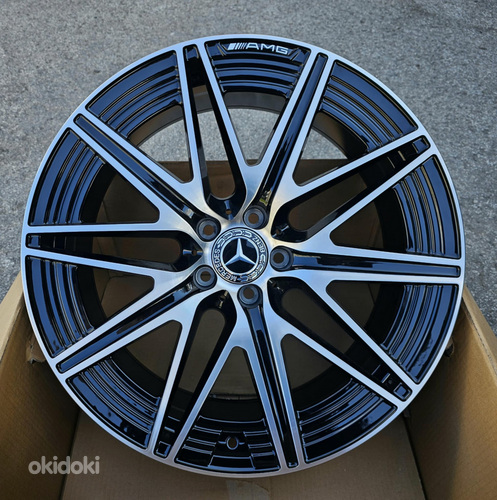 R19 MB 5x112 AMG AMZ H3121F Black polish 19x9.5 ja 19x8,5 erilaius
