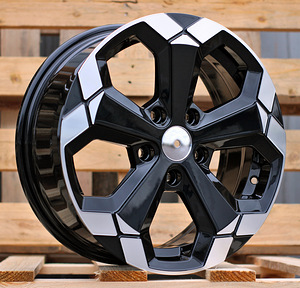 R16x6.5  5X114.3  ET  45  66.1  Y1274  (BKY1274)  Black Partial Polished (BP)  For DACIA (1 foto / 1)