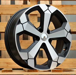 R18x6.5  5X114.3  ET  32  66.1  Y1274  (BKY1274)  Black Polished Half Matt (MBHM)  For DACIA (1 foto / 1)
