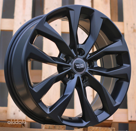 R16x6.5  5X114.3  ET  45  67.1  Y1144  Black Half Matt (BLHM)  For RACIN  (P)