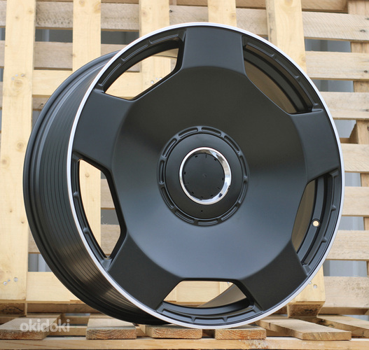 R20x8.5  5X112  ET  30  66.6  BYF3111  Black Half Matt+Polished Lip (BLHMPL)  For MER  (Z1)  (HYBRID FORGED Rear+Front)