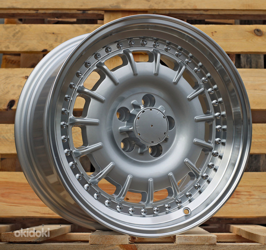 R17x8  5X112  ET  30  66.6  B1855  (IN3608F)  Silver+Polished Lip (SP)  For MER  (Z5)  (HYBRID FORGED Rear+Front)