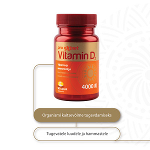 Vitamin D3 Pro Expert 4000IU N90 õlikapslid (2 foto / 4)