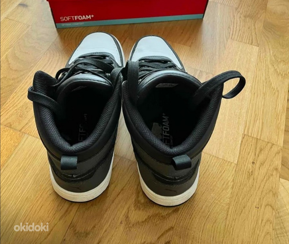 Кожаные туфли puma Rebound JOY Черный-бело-серый Размер 41 I (фото #3)