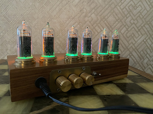 Nixie lauakell raadiolambid roosipuu. Kingitus. Zodiac Lab (6 foto / 7)