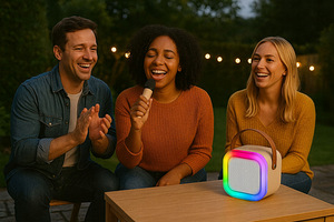 Bluetooth karaoke komplekt (7 foto / 9)