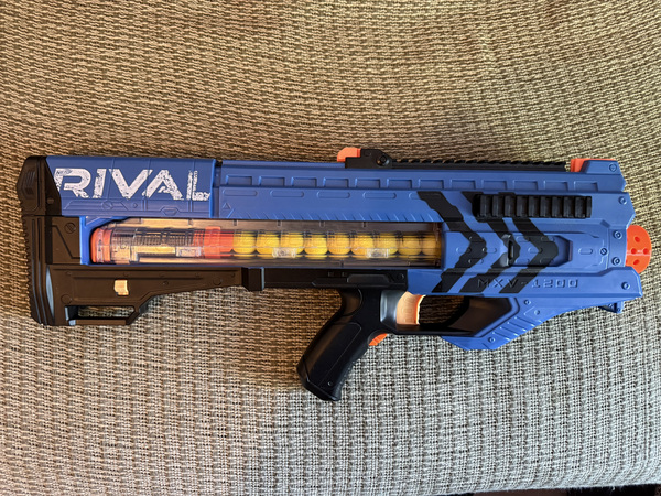 Nerf Rival Zeus MXV-1200 + pallid | Suurepärane seisukord