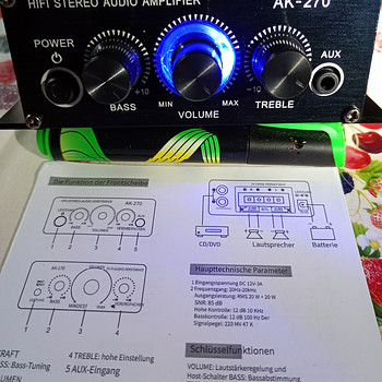 Võimendi HI FI 2×60w / 2× 20w uus pakendis