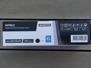 UUED WORTEX nitriilkindad, puudrita 100tk, suurus: XL (4 foto / 8)