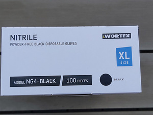 UUED WORTEX nitriilkindad, puudrita 100tk, suurus: XL (6 foto / 8)
