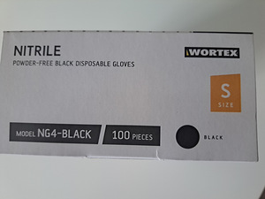 UUED WORTEX nitriilkindad, puudrita 100tk, suurus: S (6 foto / 6)