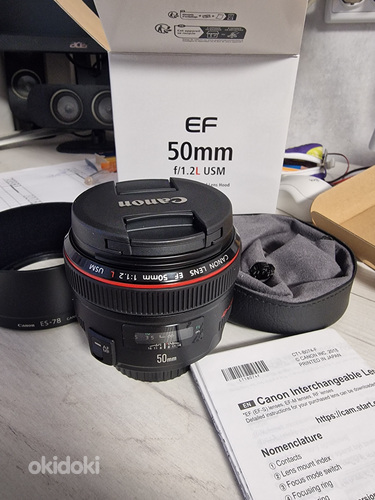 Объектив Canon ef 50 1.2 L