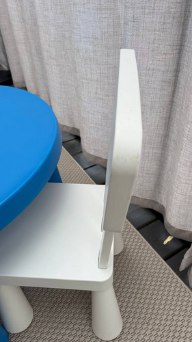 IKEA MAMMUT laste laud ja 2 tooli – heas korras komplekt