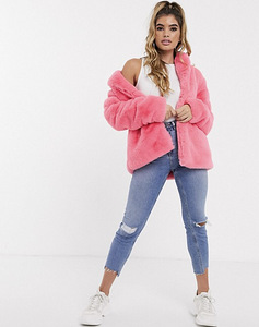 Uus MISSGUIDED roosa kasukas (1 foto / 4)