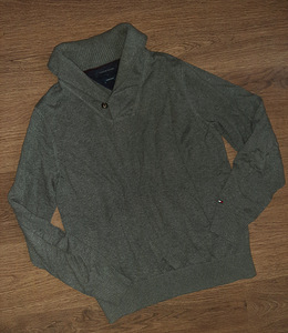 Tommy Hilfiger tumehall kampsun M wool/cotton 21% villa (1 foto / 2)