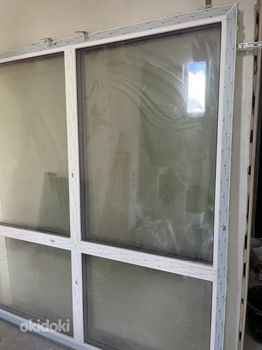 Новое коричневое окно ПВХ 1960x1800 (фото #2)
