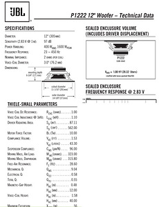 JBL P1222 Dual voice coil (3 фото из 3)