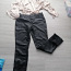 Новые кожаные штаны HM. Размер L. Сужающийся снизу, голень (фото #2)