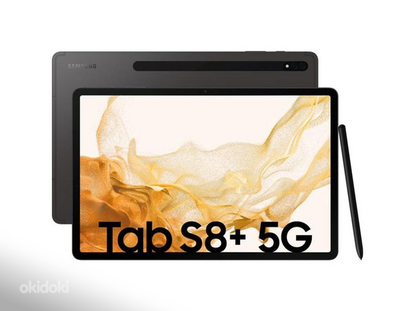 OLED Tahvelarvuti Samsung Galaxy TAB S8+ 5G 128Gb SM-X806B