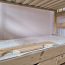 Двухъярусная деревянная кровать 155х70 + 2 матраца + 2 ящика (фото #3)