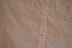 H&M valge pluus s.140 ja taskutega seelik (5 foto / 5)