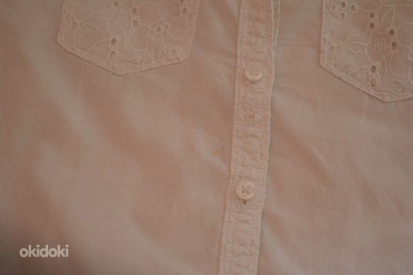 H&M valge pluus s.140 ja taskutega seelik (foto #5)
