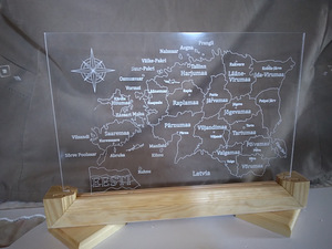 LED lamp "Eesti kaart" LED-lamp (2 foto / 2)